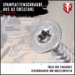 Spanplattenschraube Edelstahl A2 Vollgewinde