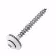 Spenglerschraube mit lackiertem Kopf RAL 9010 weiß 4,5 x 45 mm