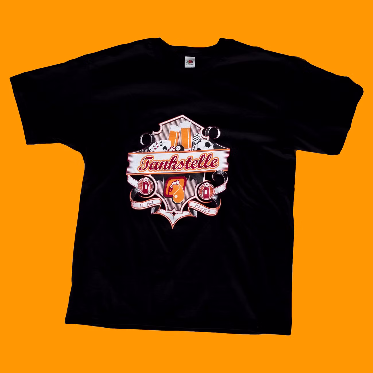 T-Shirt Tankstelle Herren Vorderseite