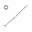 screwrebel-spanplattenschraube-typ17-fraesrippen-verzinkt-freisteller.jpg SCREWREBEL Spanplattenschraube mit Typ-17 Cut-Spitze, Fräsrippen unter dem Kopf und galvanisch verzinkter Oberfläche
