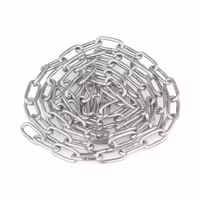 edelstahlkette-2mm-aufgerollt 1 m Edelstahlkette 2 mm V4A – aufgerollt zur Veranschaulichung der Kettenstärke
