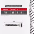 masstabelle-gipsplattenschrauben.jpg Maßtabelle für gegurtete Gipsplattenschrauben