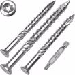 5x60 mm Terrassenschraube T-INOX Edelstahl C1 gehärtet mit Edelstahl Bit 