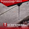 5x60 mm Terrassenschraube T-INOX Edelstahl C1 gehärtet Einschrauben