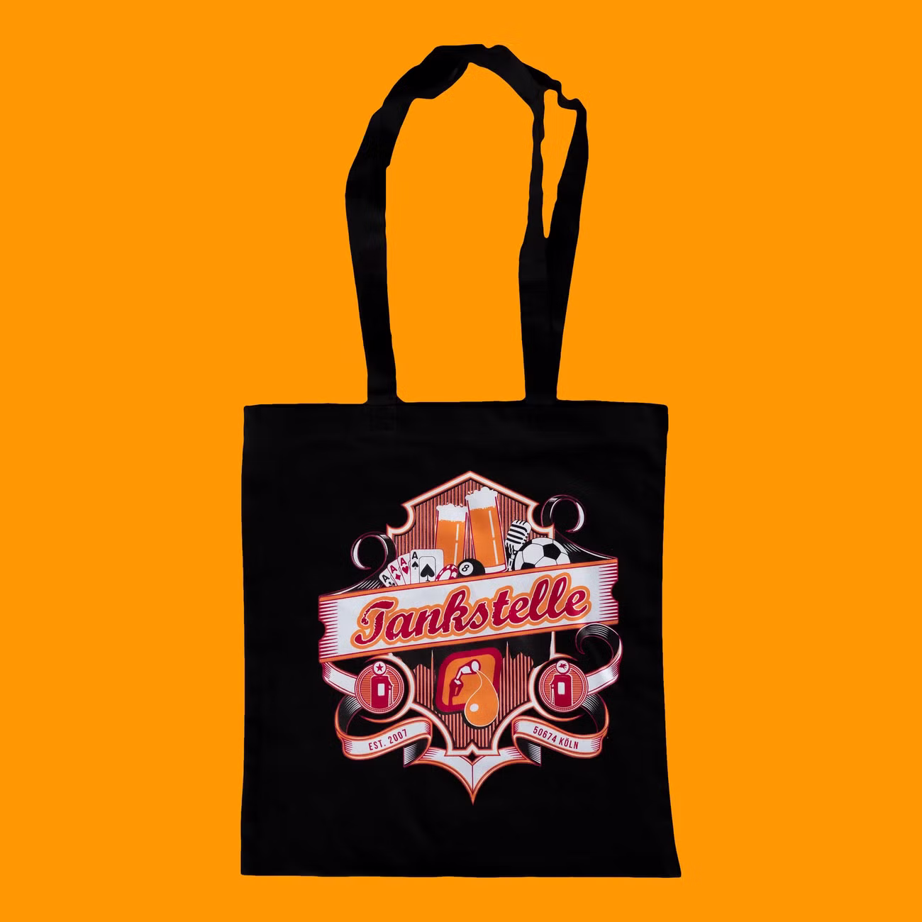 Stofftasche Tankstelle