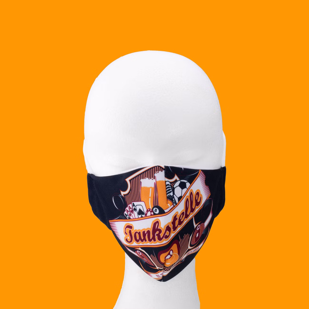 Mund-Nasen-Maske Tankstelle