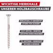 Wichtige Merkmale der Holzbauschraube Edelstahl C1 im Überblick